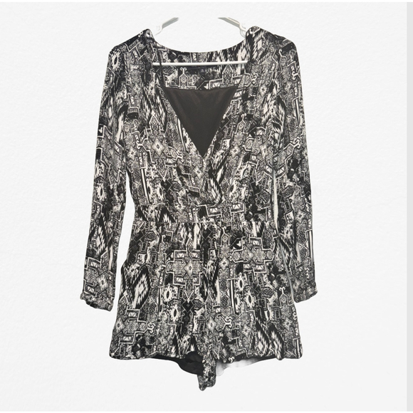 Women's One Clothing Tribal Aztec Romper - Picture 1 of 6